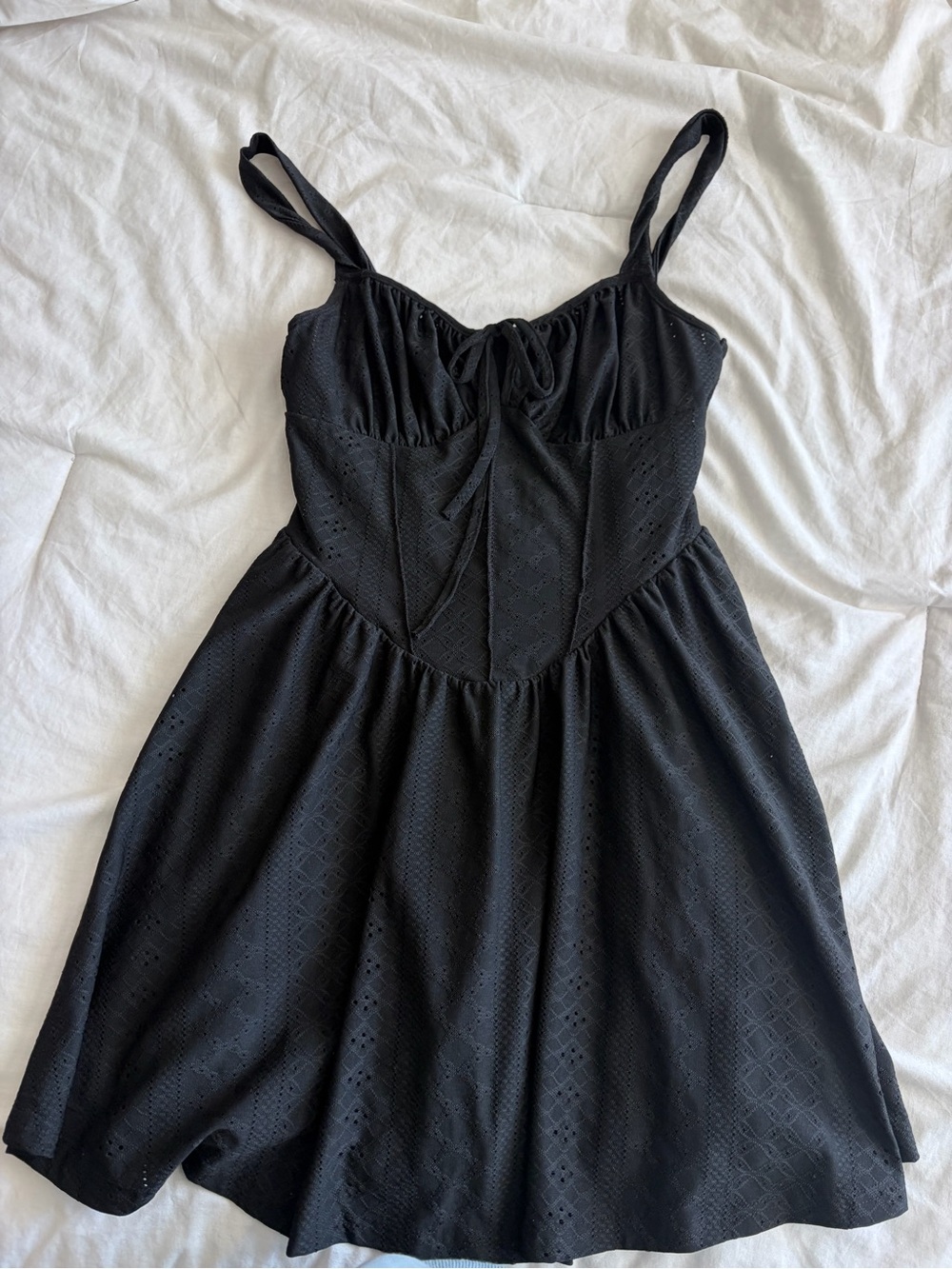Black Eyelet Dress